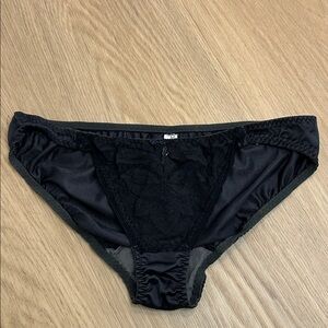 Vintage Christian Dior Satin and Lace Brief Panty